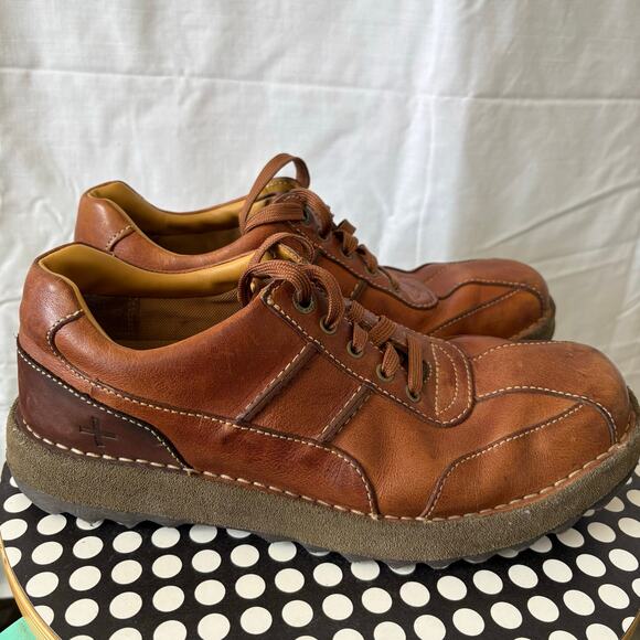 Vintage Discontinued Dr Martens Airwair Sneakers 8C57 Brown Leather Men\'s 9 main image 8